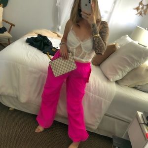 Barbie pink parachute pants